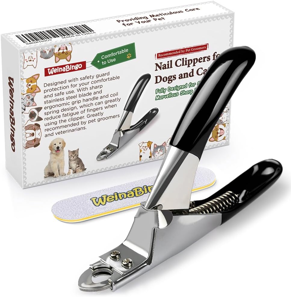 Dog Cat Pets Nail Clippers - Black