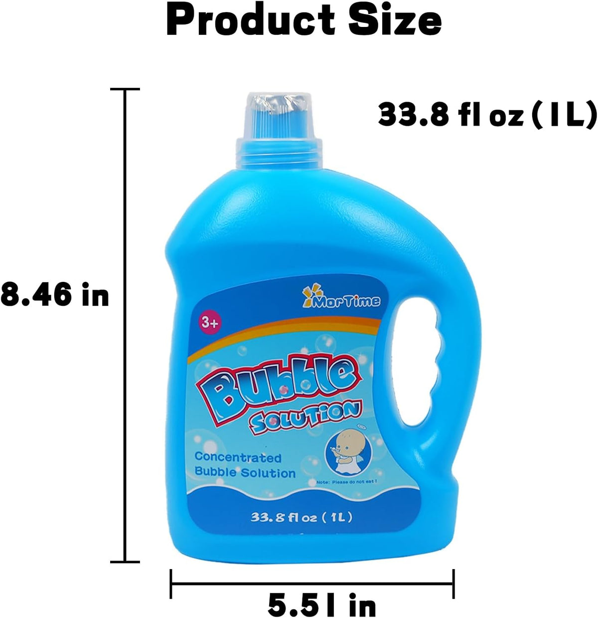 MorTime 3 bottles of concentrated bubble solution refill, 3 L total - view 3