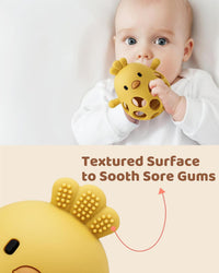 ChooKaChoo 2-in-1 Baby Teething Rattle Toy - Yellow - image 4