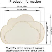 Silicone Pet Placemat for Dogs and Cats - 23.4"L x 15.7"W / Beige - image 2