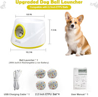 MEKAPLE Automatic Dog Ball Launcher - Yellow - image 3