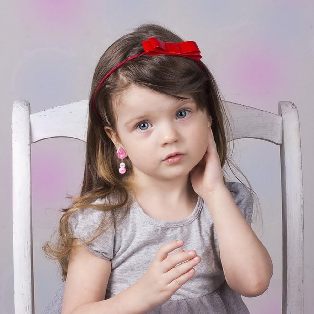 Elesa Miracle 28pcs Children Kids Little Girl Shiny Clip-on Earrings - image 4
