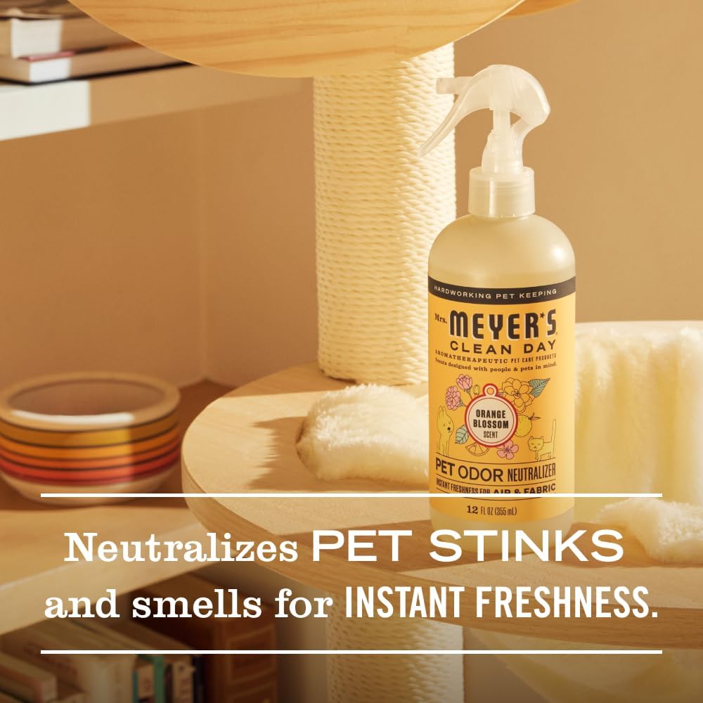 MRS. MEYER'S CLEAN DAY Pet Odor Neutralizer, Coconut Leaf Scent - Orange Blossom / 12 Fl Oz (Pack of 1) - image 4