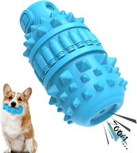 Natural Rubber Squeaky Dog Chew Toy for Large Aggressive Chewers – Essentials for Dogs - Azure / Medium（For 30–55 lb dogs） (Pack of 1)
