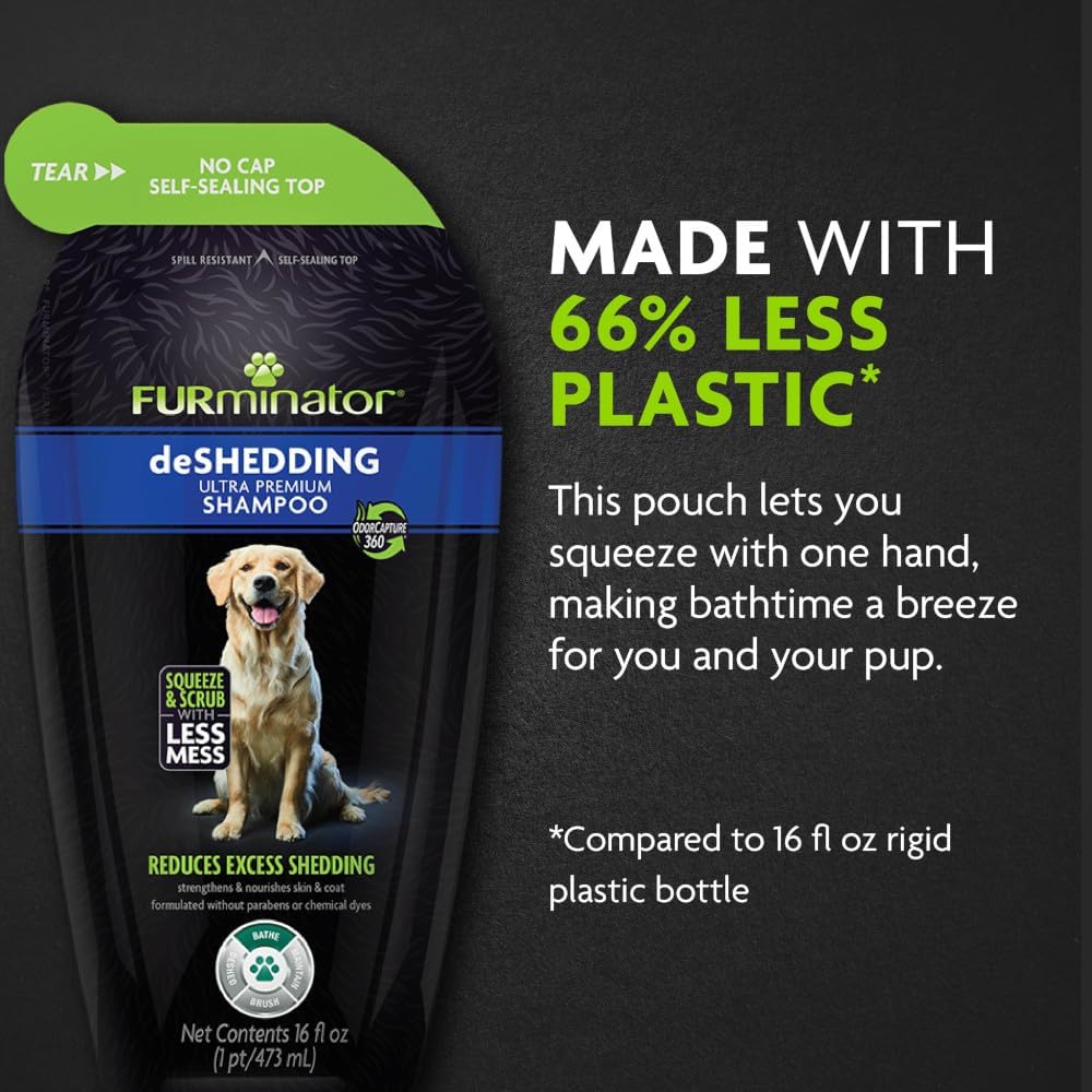 FURminator Ultra Premium deShedding Conditioner for Dogs - Pouch Shampoo / 16 oz - image 2