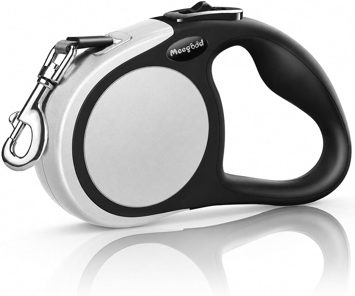 Heavy Duty Retractable Dog Leash-16ft Strong & Durable Walking Leash - Grey / Medium/Large
