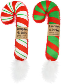 Jumpaws 2 Pack Natural Interactive Catnip & Silvervine Cat Kicker - Christmas