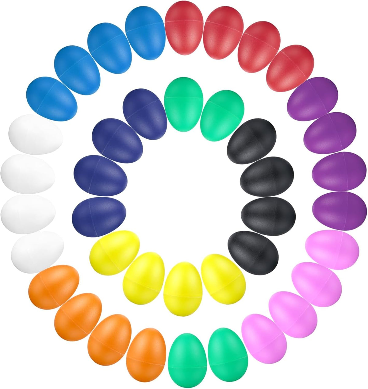 COCOMOON 40Pcs Egg Shakers Maracas Kids Percussion Musical - image 2