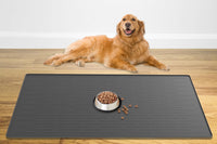 XXXXL Largest Pet Food Mat - Dark Gray / 48"L x 32"W