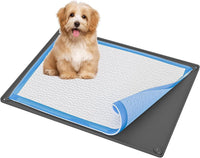 Dog Pee Pad Holder Tray Fits for 30” x 23” Pee Pads - 30 x 28 Inches / Gray