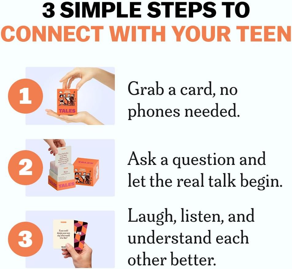 TALES 150 Conversation Cards, Create Meaningful Connections - Teens Edition - image 3