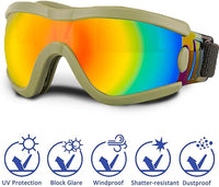 Medium Dog Sunglasses with Adjustable Strap UV Protection, Winproof Puppy Sunglasses, Suitable for Dogs Eyes Protection，Soft Dog Goggles