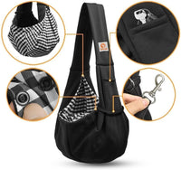 Tomkas Small Dog Sling Carrier, Classic Pocket & Classic Strap - Black / M - Classic Pocket & Classic Strap - image 4