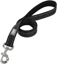6 FT Basic Dog Leash for Medium Dogs - Refl Black / Medium : 3/4" x 6 FT - image 2