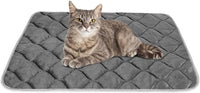 Self Warming Cat Bed Self Heating Cat Mat Thermal Pet Bed Mat - Grey / 20.0"L x 16.0"W x 0.5"Th