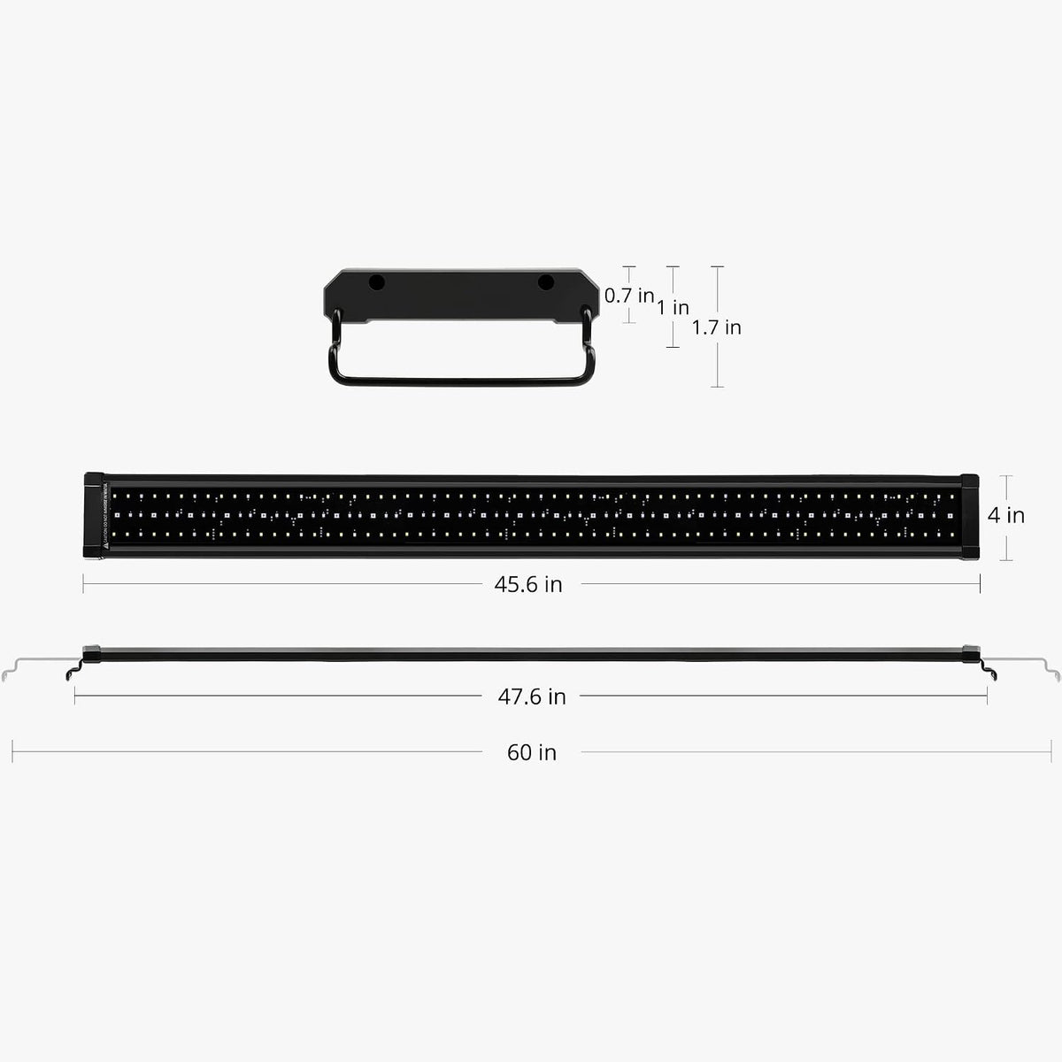 NICREW ClassicLED Marine Saltwater Aquarium Light, 48W for 48 - 48 - 60 in - image 4
