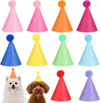 10pcs Colorful Mini Party Hats - Solid color