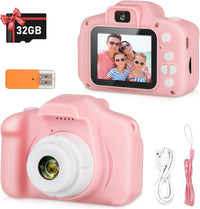 Zeacool Kids Camera, HD Digital Video Camera - Pink