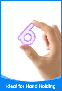 Odoorgames 78 translucent lowercase letters in 6 colors glowing on a light table - view 13