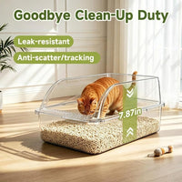 Stainless Steel Cat Litter Box with Lid - Gray / L / 1 - image 4