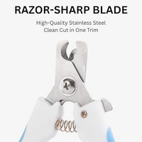 AIXINPET Dog & Cat Nail Clippers and Trimmers - with Free Nail File, Protective Guard to Avoid Over Cutting, Extra Sharp Blade - Suitable for Small to Large Dogs & Cats, Birds and Rabbits (Large)