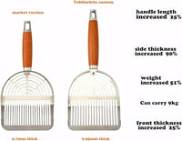 Stainless Steel Extra Thick Cat Litter Scoop (Optional Holder) (Extra Thick Scoop only)