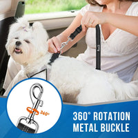 Lukovee Double Dog Car Seat Belt, No Tangle Headrest Restraint – Essentials for Dogs - Black-Detachable / 1 Pack-Detachable - image 2