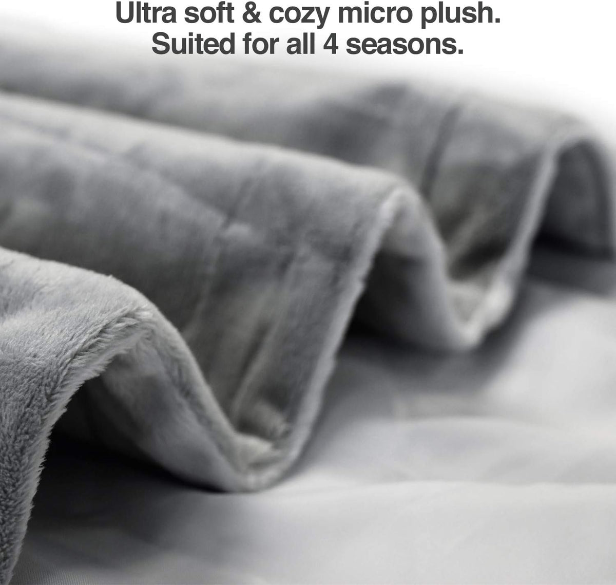 PetFusion Premium Dog and Cat Blanket, Grey or Brown – Essentials for Dogs - Plush / Large (53 x 41") / Grey - image 4