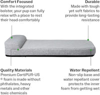 Diggs Bolstr Orthopedic Dog Bed with Headrest - Dog Crate Bed for Evolv Crate & Other Standard Pet Kennels - Durable & Comfortable - (Small)