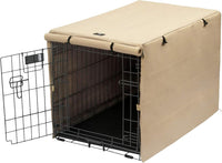 X-ZONE PET Dog Crate Cover Waterproof Kennel Cover - 42.9"L x 28.3"W x 30.3"H / Beige