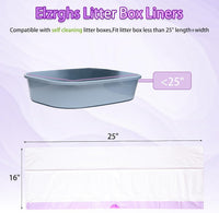 Elzrghs 100 Pack Drawstring Cat Litter Box Liners Compatible - image 2
