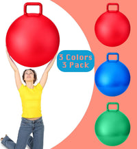 Lewtemi 3 Pcs 29" Hopper Ball Handle, Gradient Red - 29" / Red, Blue, Green - image 3