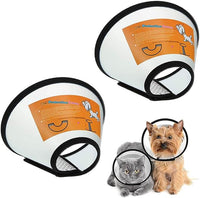 2 Pack Cat Cones to Stop Licking, Pet E Collar Pet Cone for Kitten Cones After Surgery, Cat Elizabethan Collar Puppy Head Cone Recovery Cone for Cats Kitten Puppy (Size M, 6#)