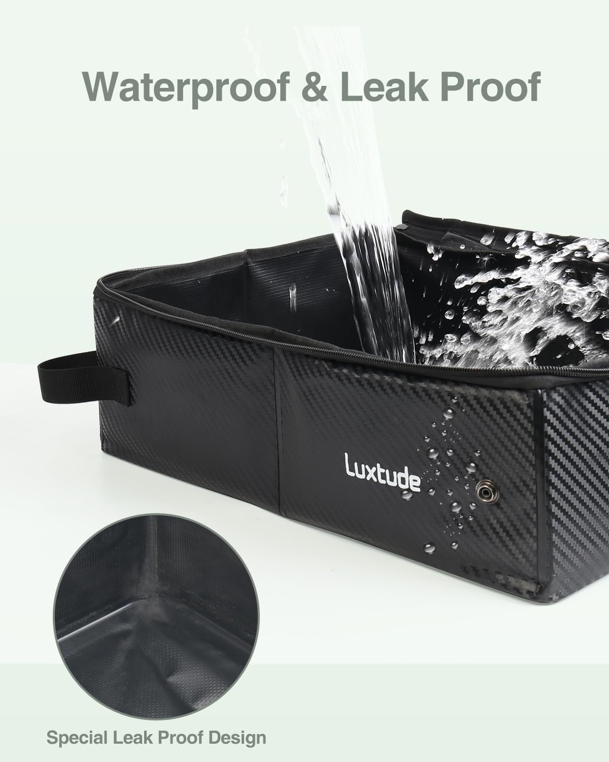 Luxtude Travel Litter Box for Cats, Portable and Easy to Clean – Daily Care for Cats - Black / Large - image 3