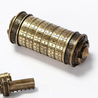 LJOYKID bronze mini cryptex letter lock puzzle box with hidden compartment - view 4