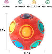 Vdealen Magic Rainbow Puzzle Ball - Red - image 2