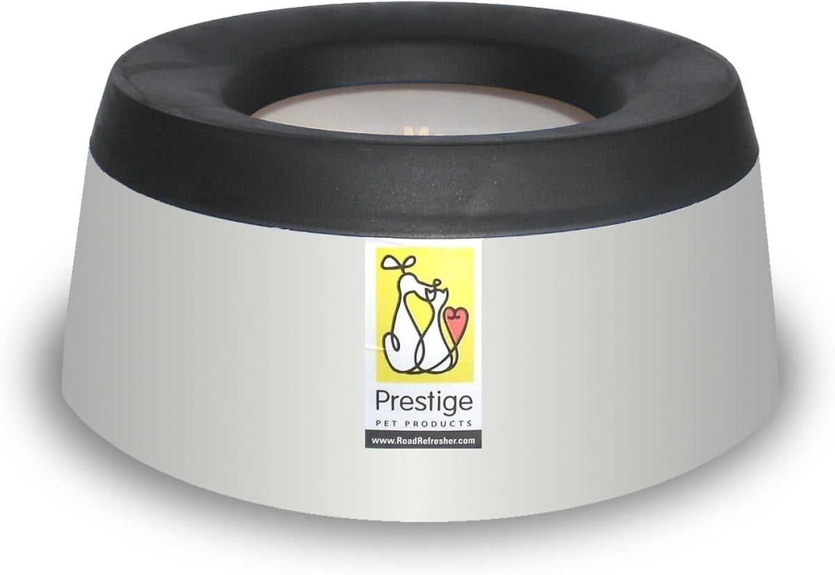 Road Refresher No-Spill Water Bowl for Home and Travel. Also Stops