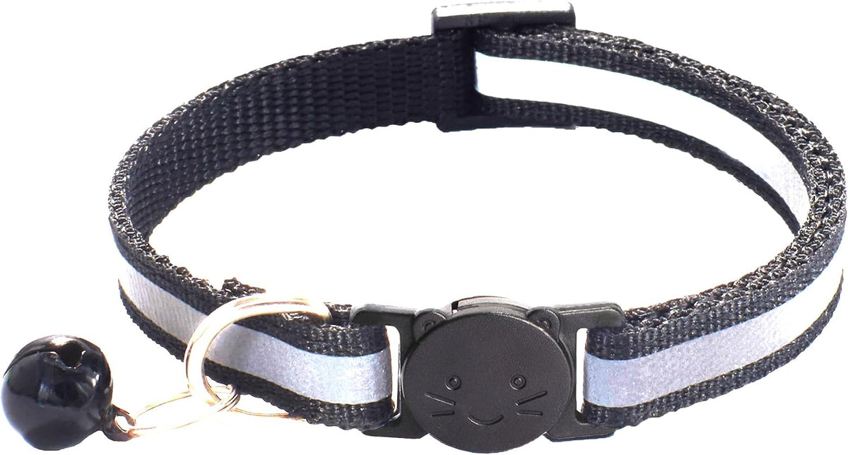 2 Pack Breakaway Cat Collars with Bells - Black - image 4