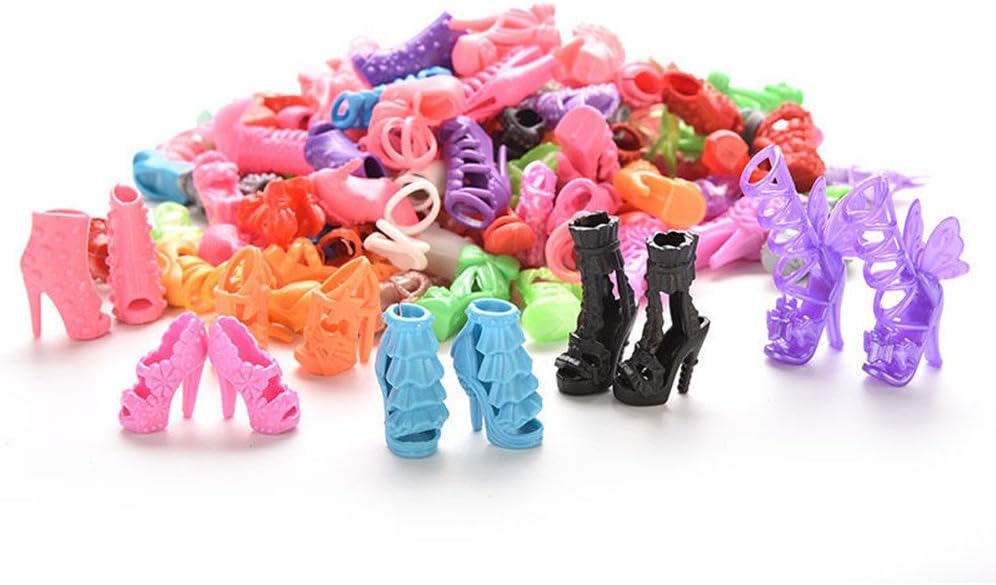 50Pairs Doll Shoes Replacement Different Assorted Colors Doll Flat - Doll Shoes - image 2