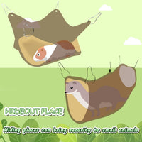 LEFTSTARER Guinea Pig Ferret Rat Hammock Toy Small Animal Cage - 1.Hammock + tunnel - image 3