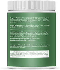 Dog Dental Powder, 6 oz, Dog Teeth Cleaning Powder & Cat Breath Freshener, Plaque Off Pet Tooth Cleaning - Combating Dental Plaque, Tartar Cleaning and Removal, Fighting Bad Breath, Oral Care