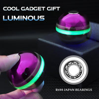 Cool Stress Ball Desk Toy Fidgets Spinner Toy Metal for Kids Adults - Purple - image 3