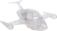 McFarlane Toys DC Super Powers Invisible Jet in translucent design with pop up canopy