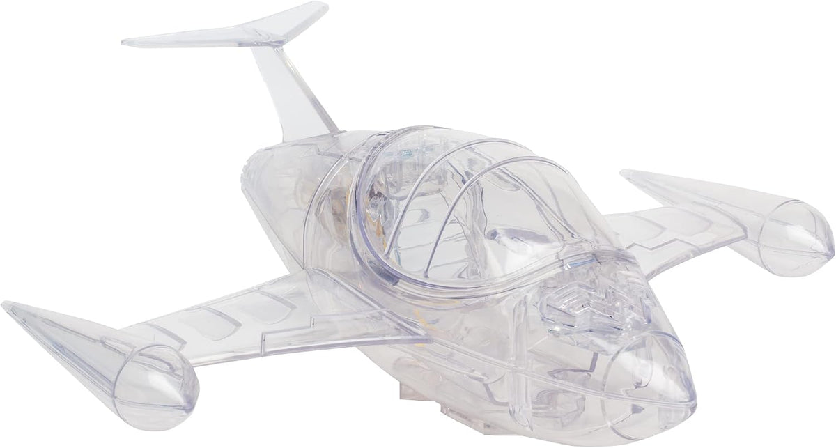 McFarlane Toys DC Super Powers Invisible Jet in translucent design with pop up canopy