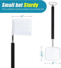 AQUANEAT Small Fish Tank Shrimp Net - Square / 2 Inch (Pack of 2) - image 2