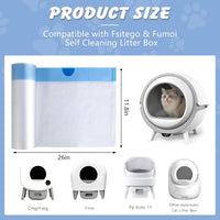ondware 120 automatic cat litter box bags, 6 rolls with pull rope closure - view 2