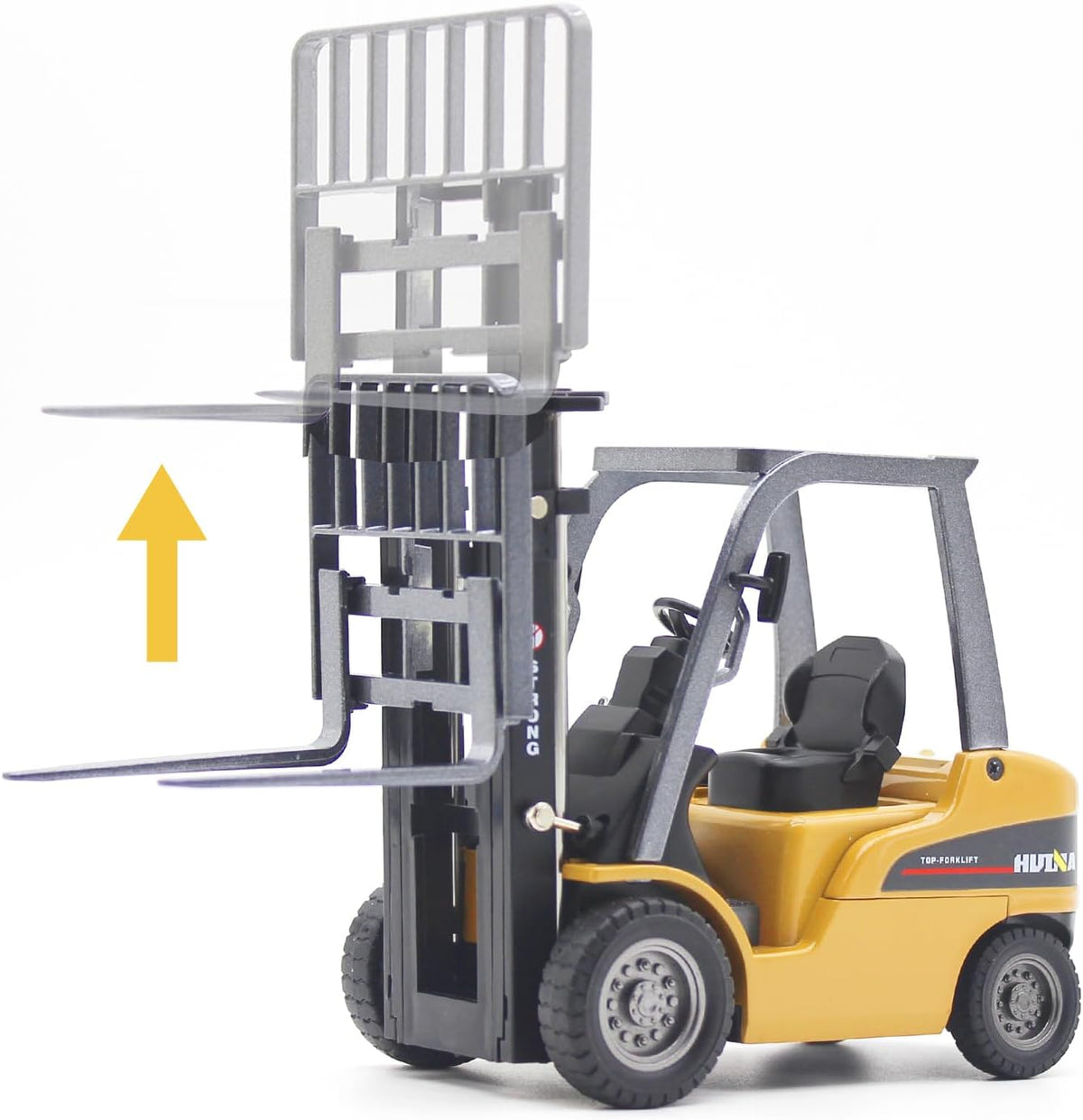 Dollox Die-cast Excavator Backhoe Front Loader Truck 1/50 Metal - Forklift - image 4