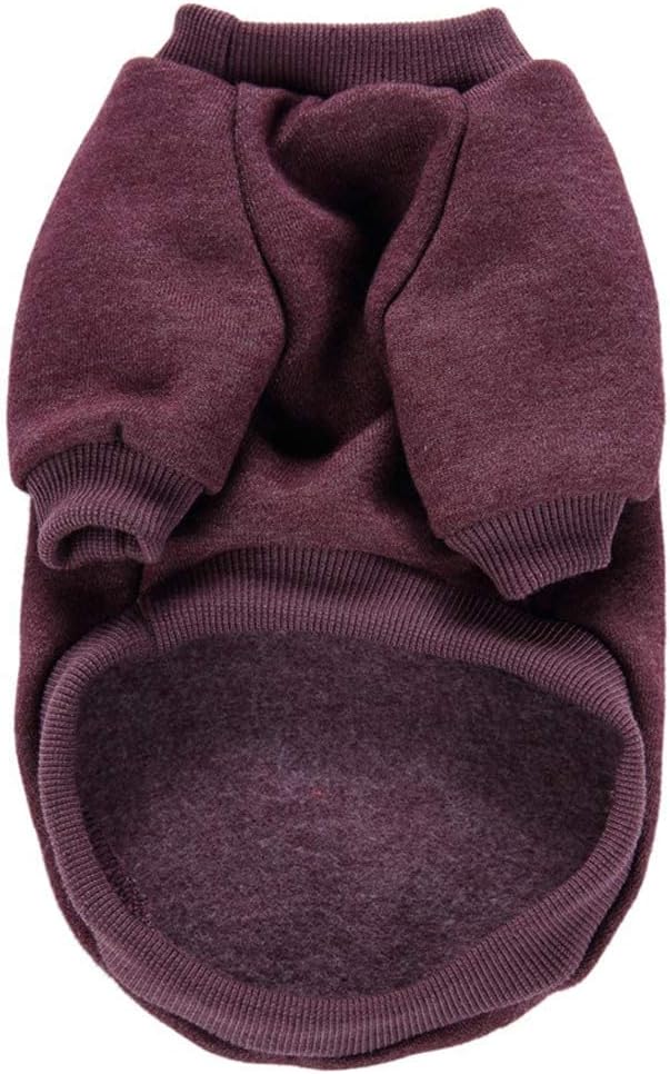 Dog Sweaters for Small Dogs, Soft Fleece Puppy Clothes - Brown / Small - image 3