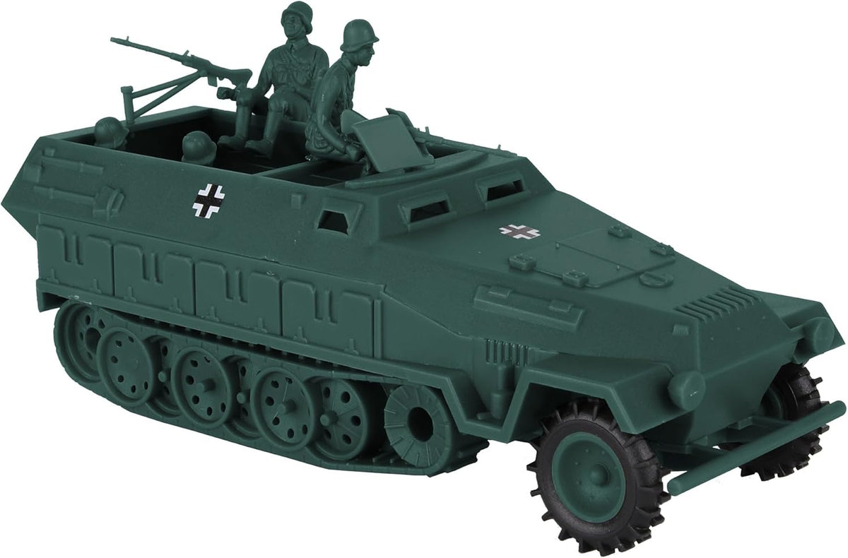 BMC Classic Toy Soldiers WW2 German Hanomag halftrack in gray plastic, 1:32 scale - view 3