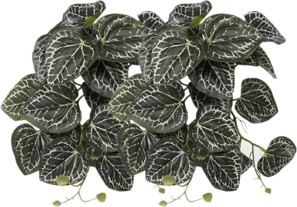2Pack Reptile Plants for Terrarium - D-fake Anthurium Crystallinum